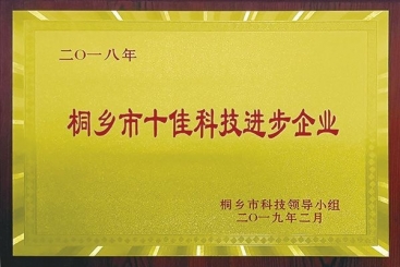 OK钱包集团荣获2018年桐乡市十佳科技进步企业