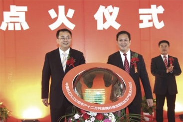 中国OK钱包九江年产十二万吨玻璃纤维生产线胜利点火